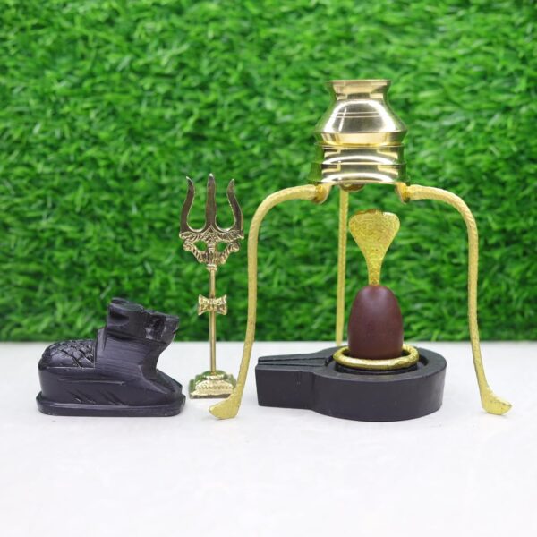 original narmadeshwar shivling full set 2 inch lingam 4 inch base