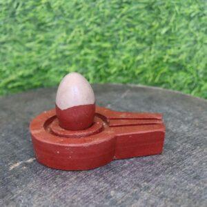 Multicolour narmadeshwar shivling with with multicolour bass for home