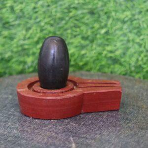 Multicolour narmadeshwar shivling with with multicolour bass for home