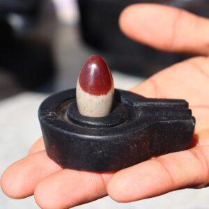 Narmadeshwar shivling with bass for home pooja